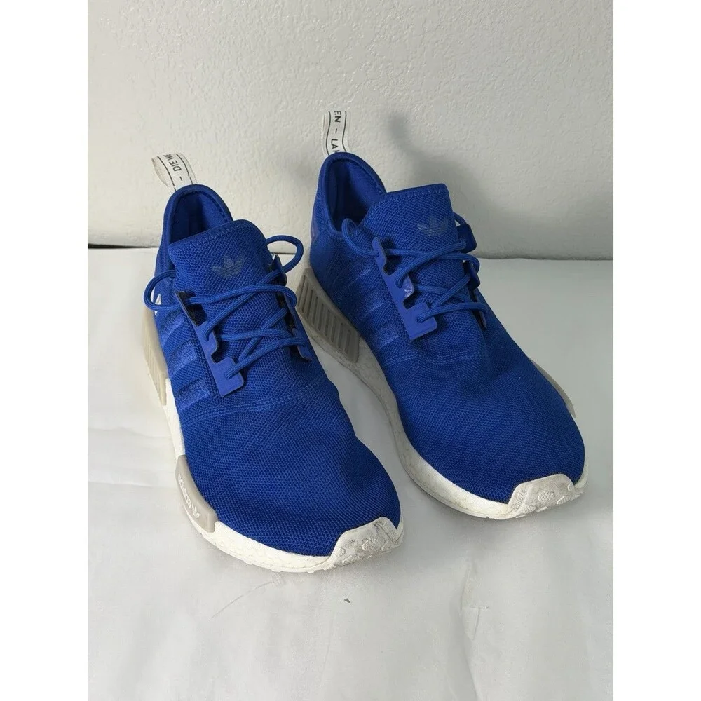 Adidas NMD R1 Royal Blue White Men's Size 10.5 Running Shoes GX4601 Casual